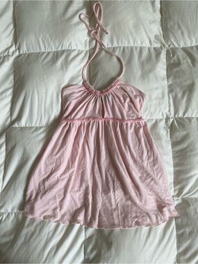 Light Pink Halter Babydoll top